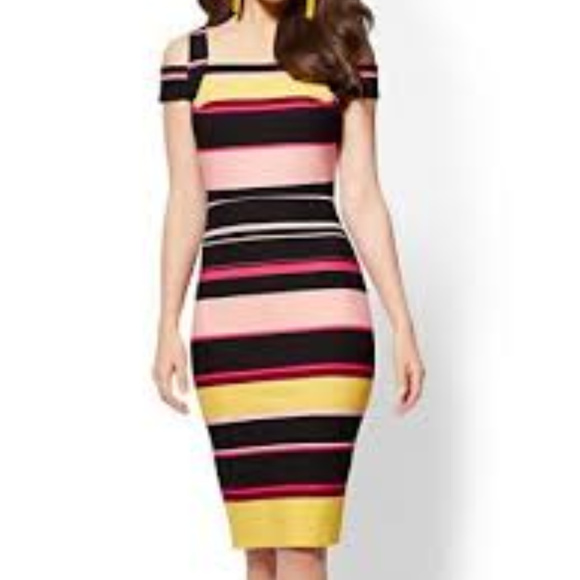 New York & Company Dresses & Skirts - New York & Company Striped Sheath Dress